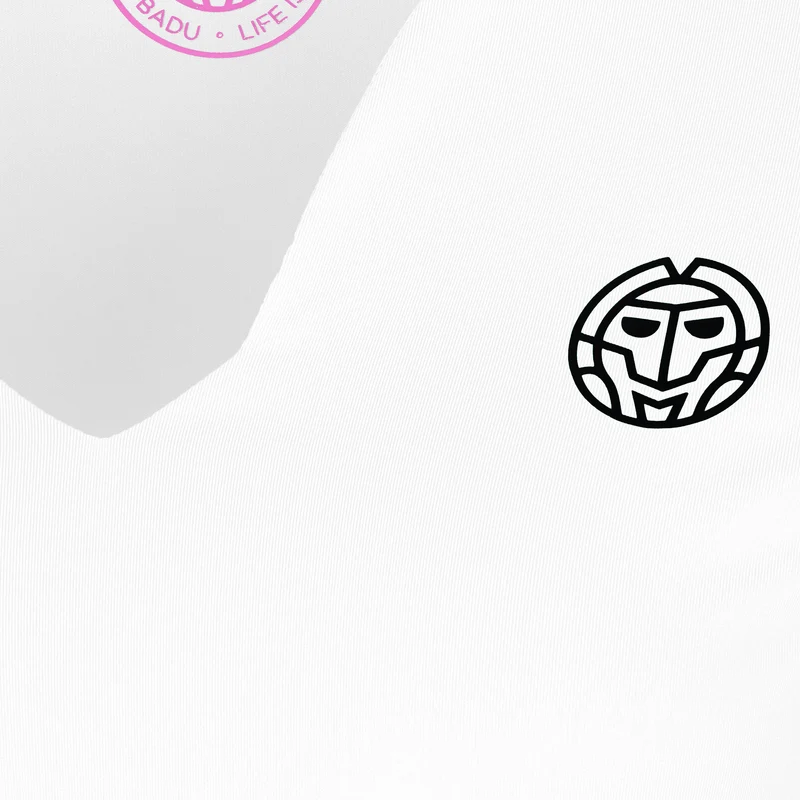 Crew V-Neck Longsleeve Damen-Weiß