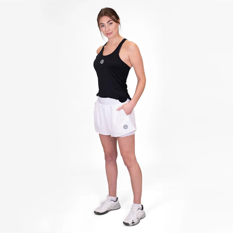 Crew 2 In 1 Shorts Damen-Weiß