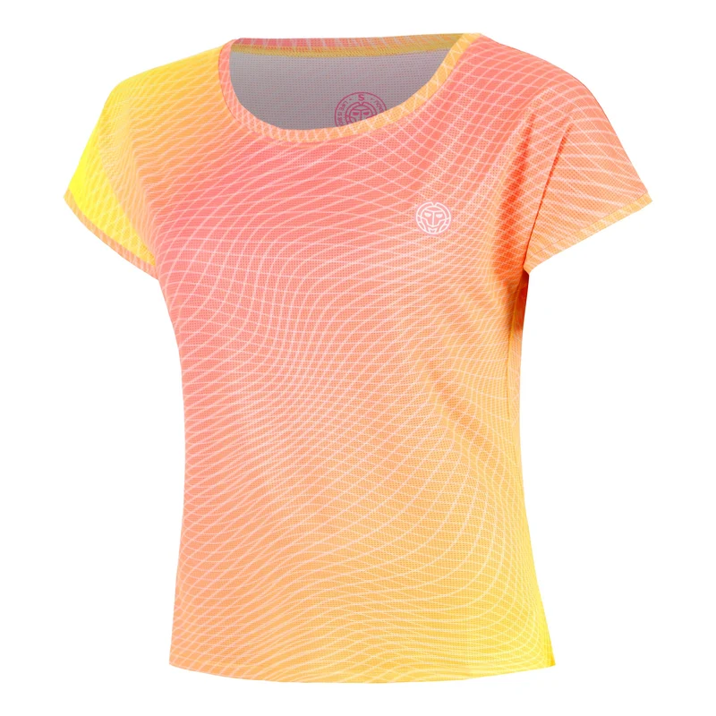 Out of Control Capsleeve T-Shirt Damen-pink, neongelb