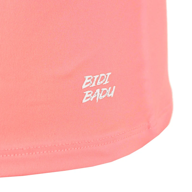 Out of Control V-Neck T-Shirt Damen-pink, weiß