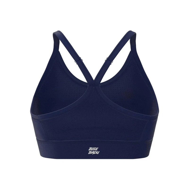 Crew Low Support Strappy Sport-BH Damen-Dunkelblau