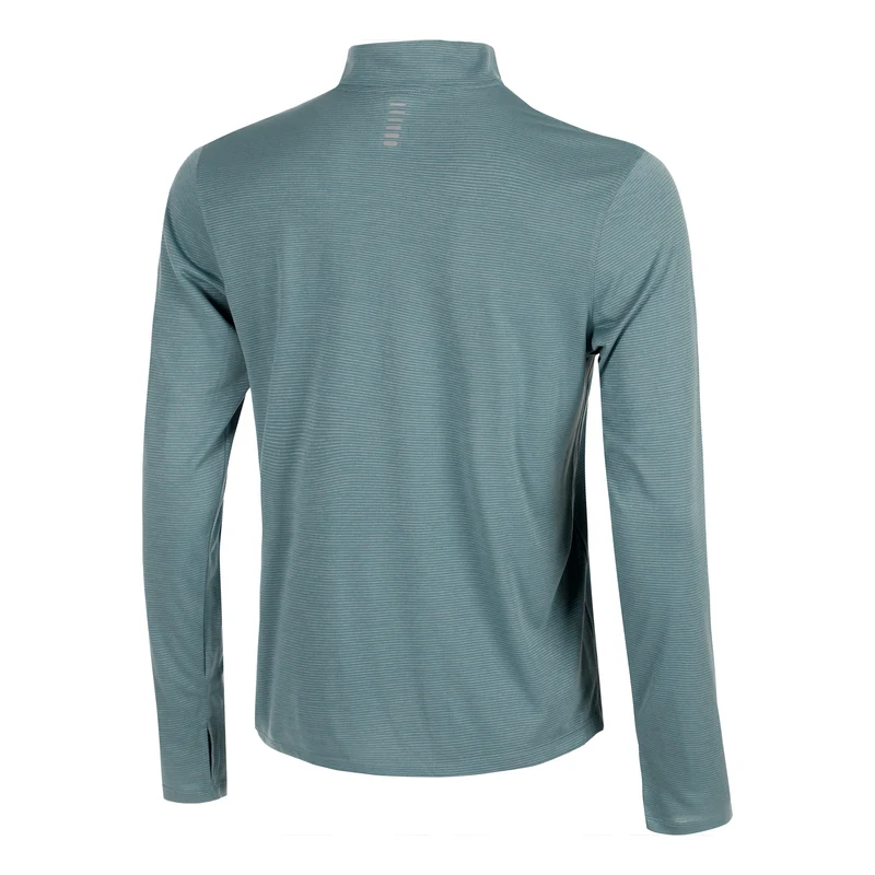 Launch Quarter-Zip Longsleeve - blaugrau