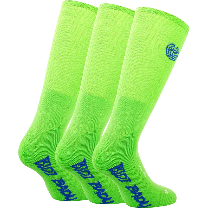 Matayo Crew Tech Sportsocken 3er Pack Herren-Neongrün,Blau