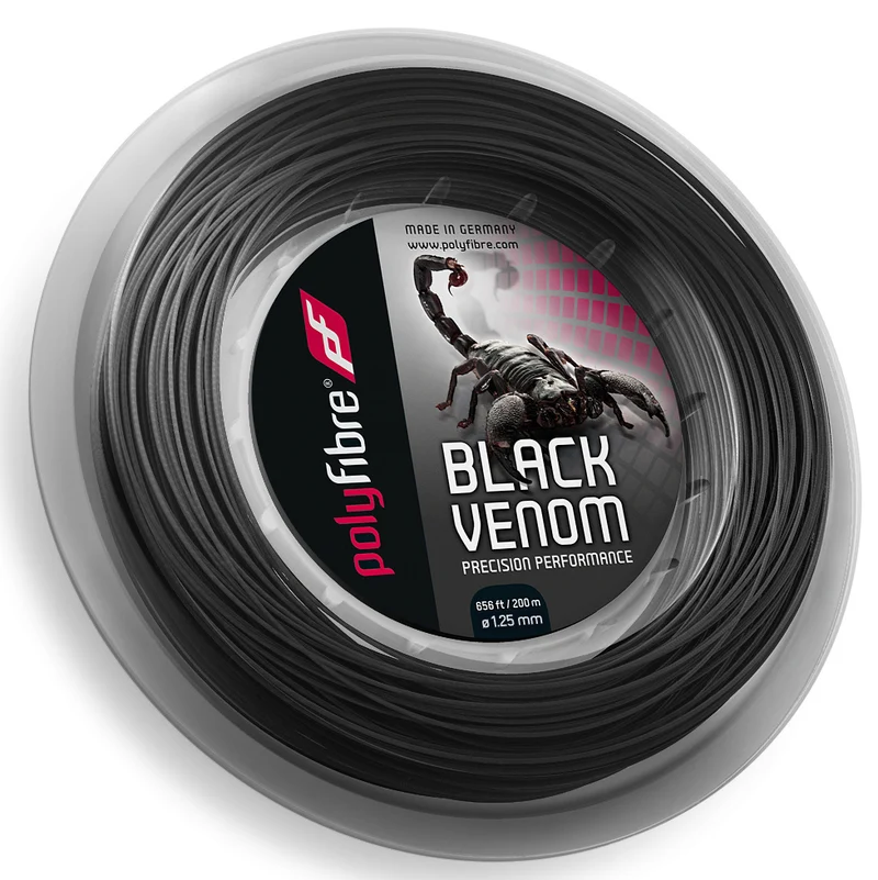 Venom Saitenrolle 200m-Schwarz