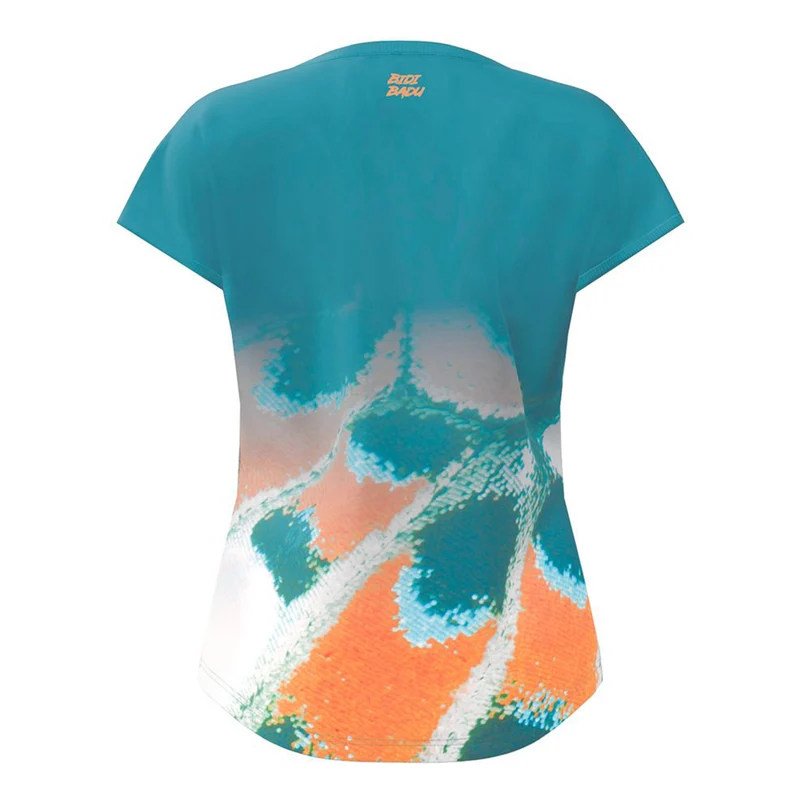 Melbourne 2025 T-Shirt Damen-Petrol,Orange