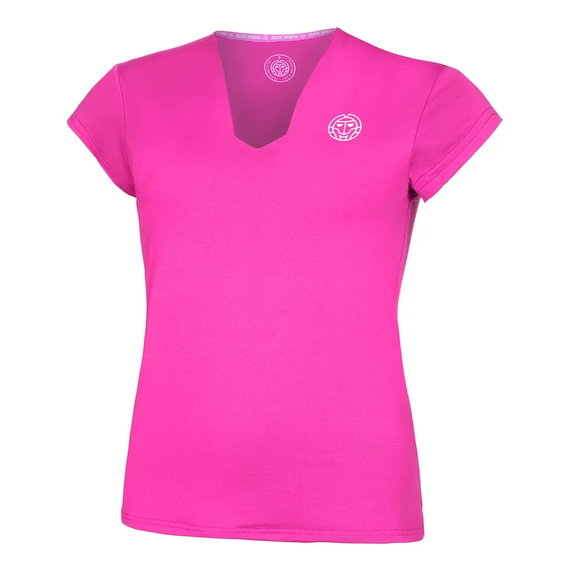 Crew V-Neck T-Shirt Damen-Pink