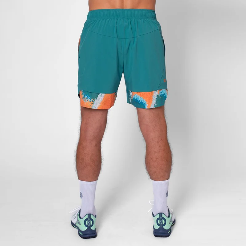 Melbourne 2025 7inch Shorts Herren-Petrol,Orange