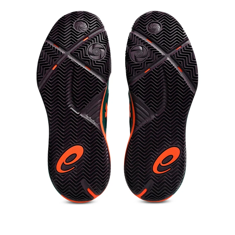 Gel-Resolution X Padelschuh Herren - dunkelgrün, neonorange