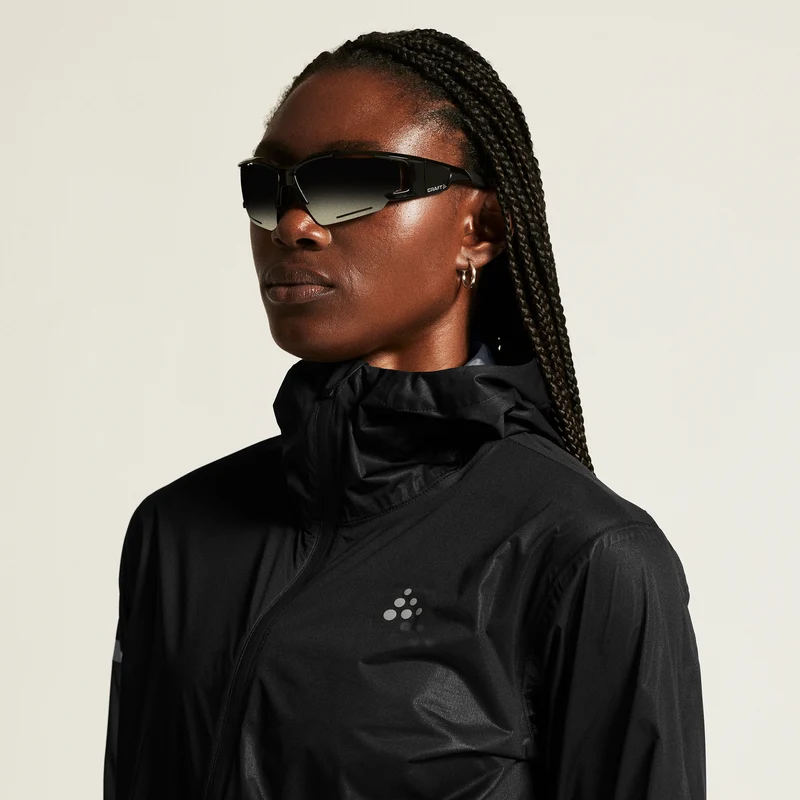 Pro Hydro Lightweight Laufjacke Damen - schwarz, schwarz