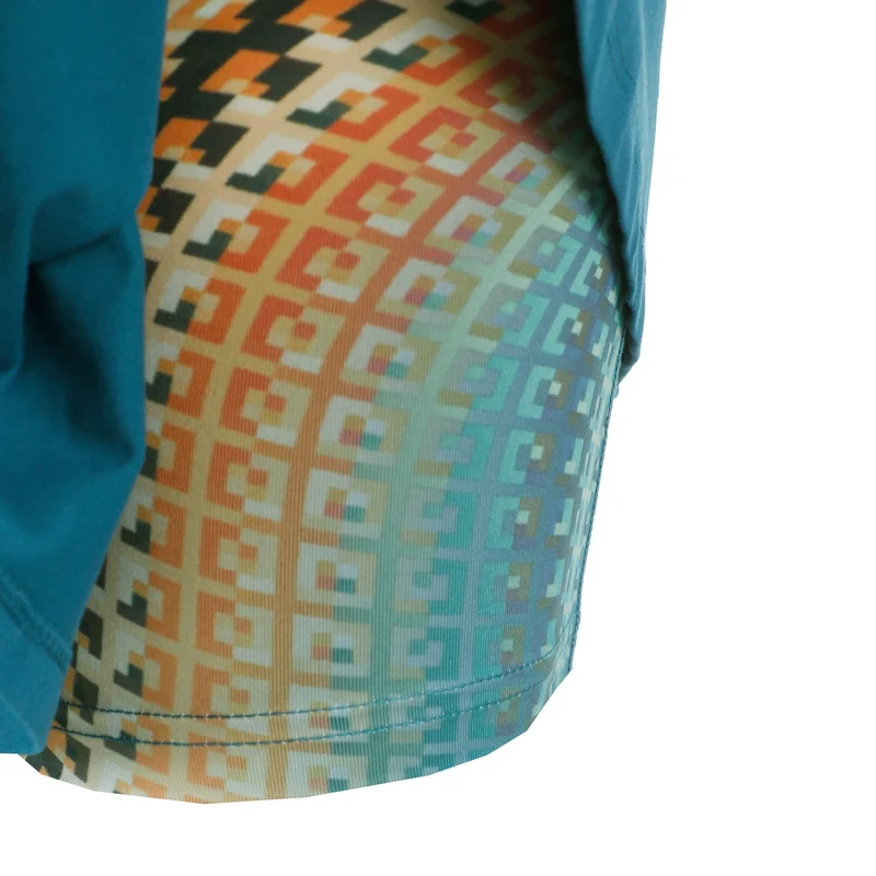 Komodo Printed Wavy Rock Damen-Petrol