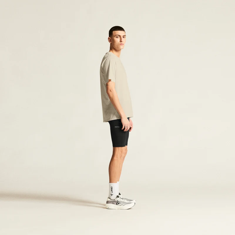 Race Day Lauftight Herren - schwarz, schwarz