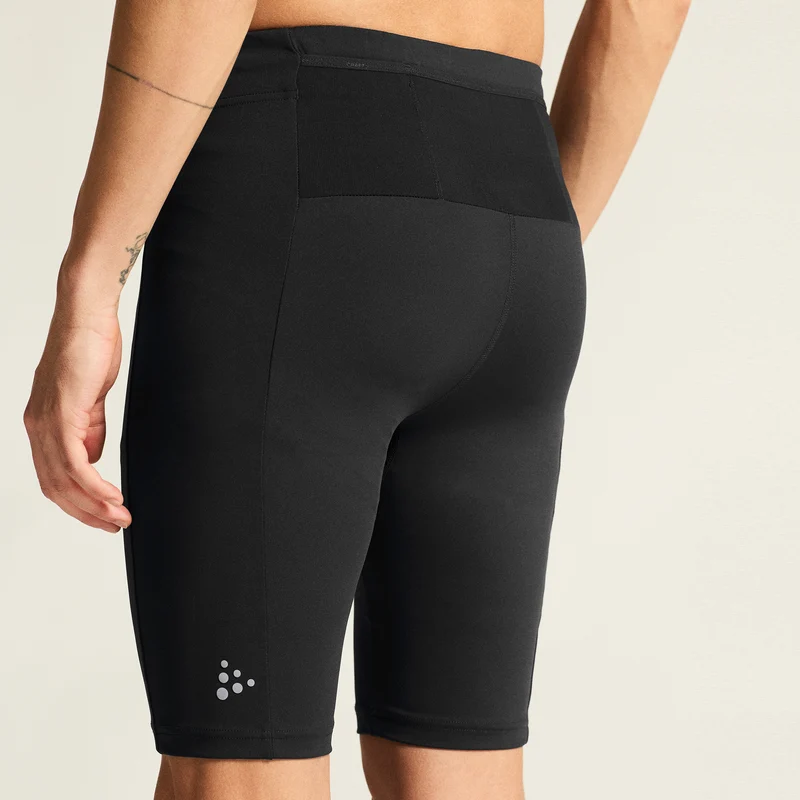 Race Day Lauftight Herren - schwarz, schwarz
