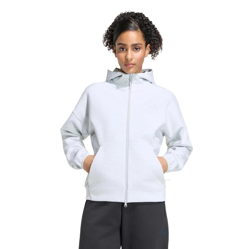 Z.N.E. Sweatjacke Damen - hellgrau