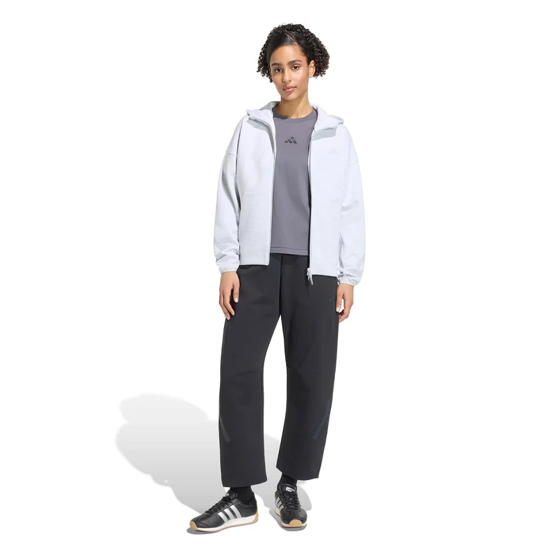 Z.N.E. Sweatjacke Damen - hellgrau