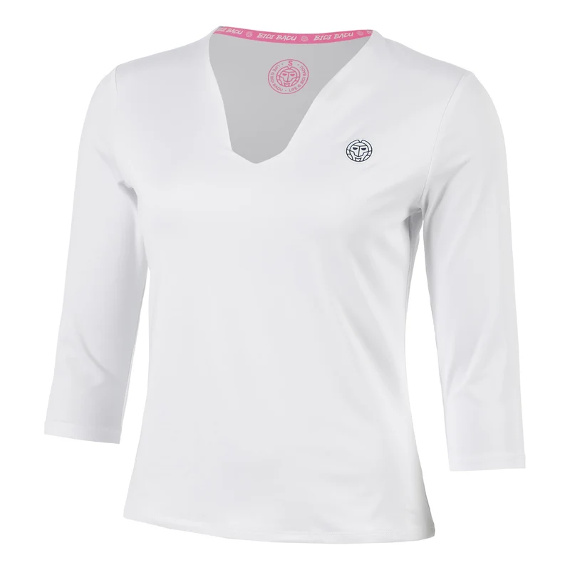 Crew 2.0 V-Neck Longsleeve Damen-weiß