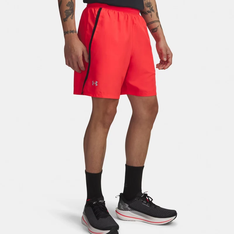 Launch 7in Laufshorts Herren - rot, schwarz