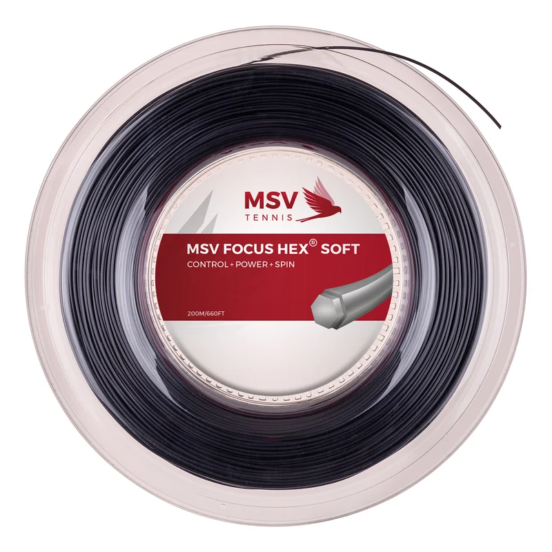 Focus-HEX Soft Saitenrolle 200m-Schwarz