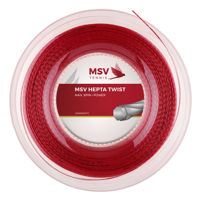 Hepta-Twist Saitenrolle 200m-Rot