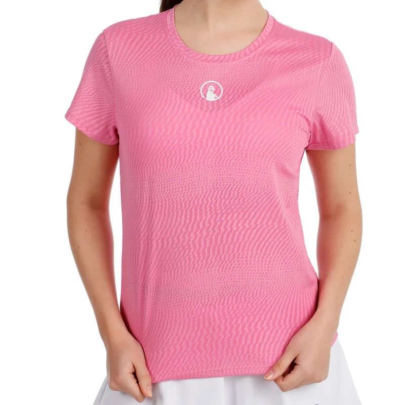 Spin T-Shirt Damen - pink, weiß