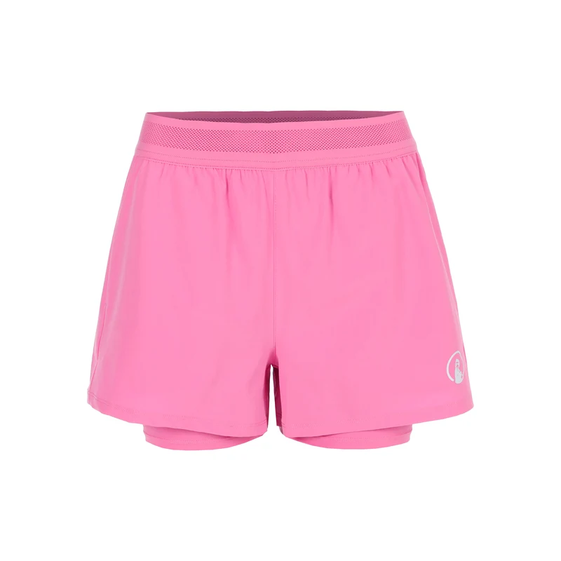 Rematch 2in1 Shorts Damen - pink, weiß