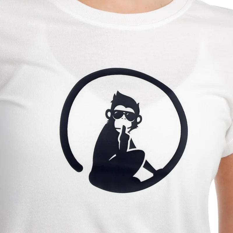 Trainings T-Shirt Damen-weiß