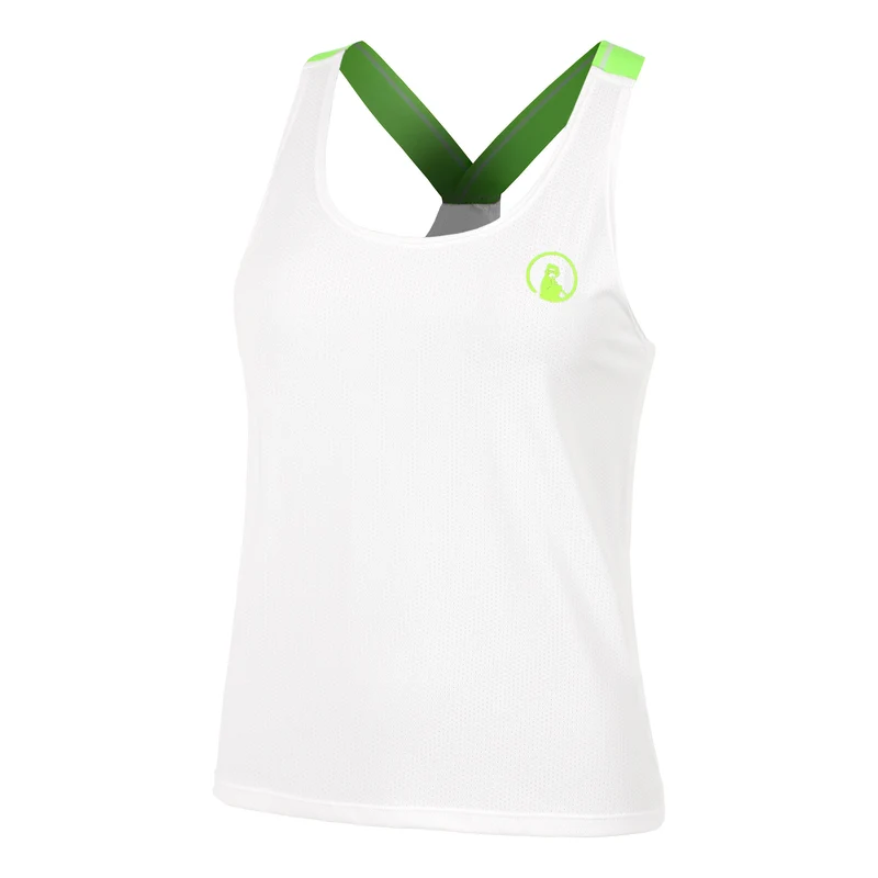 Wild Serve & Volley 2.0 Tank-Top Damen-Weiß,Neongrün
