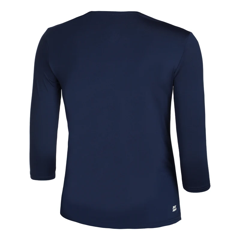 Crew V-Neck Longsleeve Damen-Dunkelblau