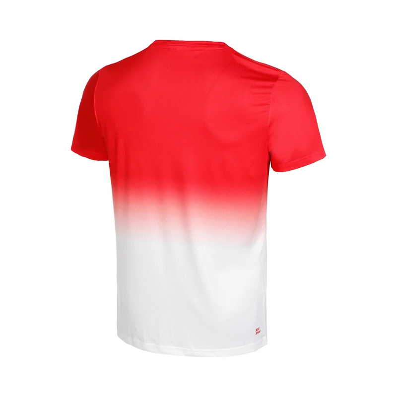 Crew Gradiant T-Shirt Jungen-Rot,Weiß