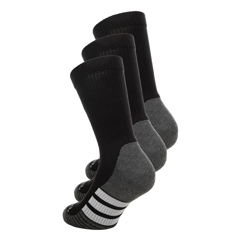 Performance Cushioned Crew Laufsocken Unisex - schwarz
