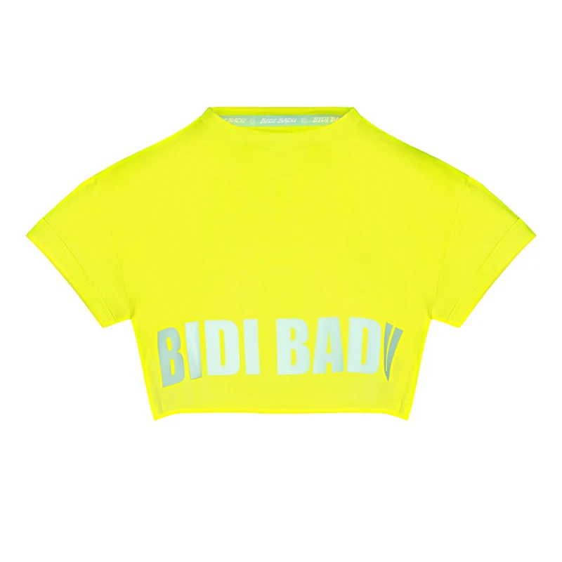 Abdominis Crop Move T-Shirt Damen-Neongelb
