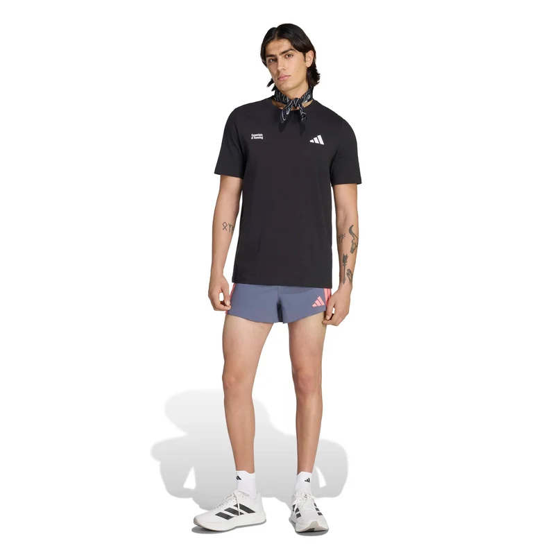 adizero Gel 3in Laufshorts Herren - grau, koralle