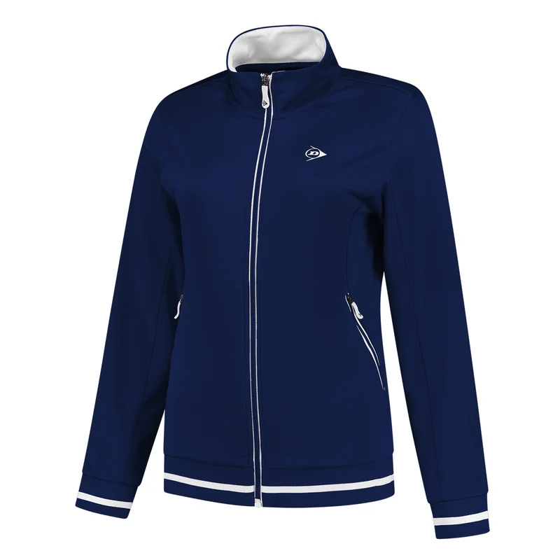 Knitted Trainingsjacke Damen - dunkelblau