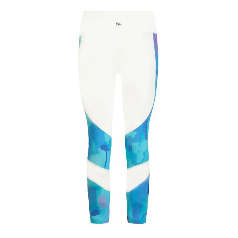 Abiba Tech Mesh Tight Damen-Weiß,Hellblau
