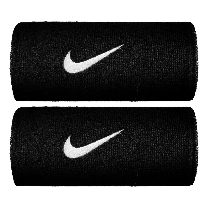 Swoosh Doublewide Schweißband 2er Pack-Schwarz,Weiß