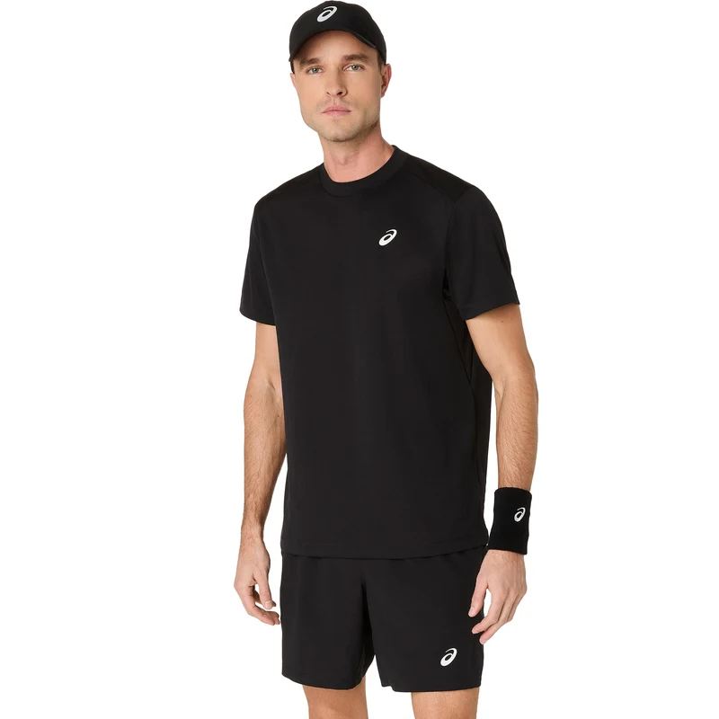 Court T-Shirt Herren-Schwarz