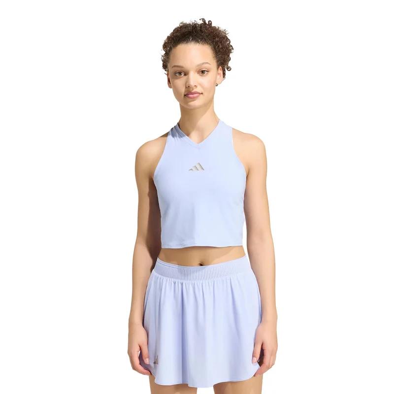 Y- Pro Crop Tank-Top Damen - flieder, silber
