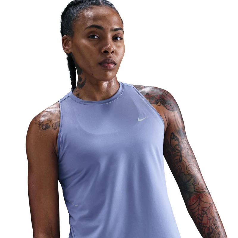Swift Lauftop Damen - blaugrau, silber
