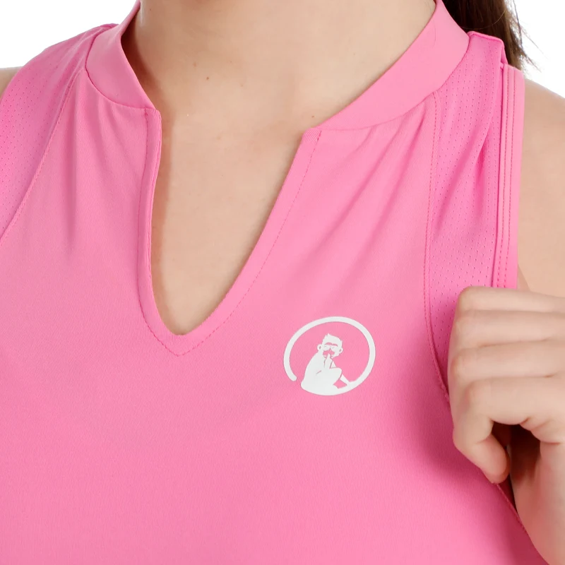 Joy Ace Kleid Damen - pink, weiß