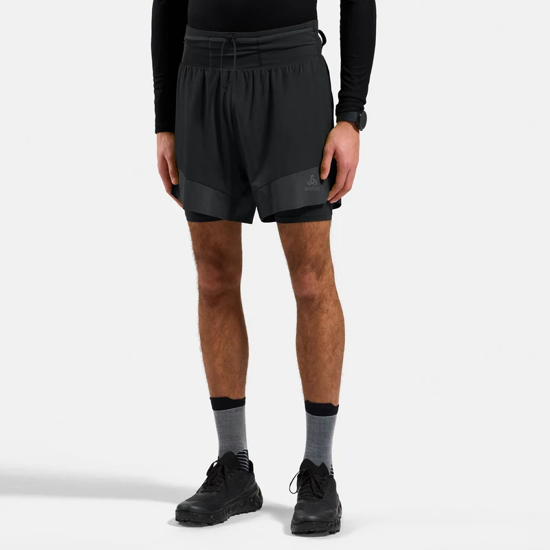 X-Alp Trail 6in 2in1 Laufshorts Herren-schwarz