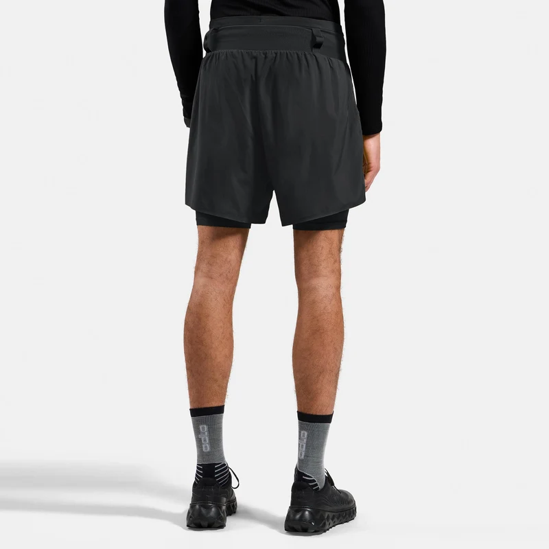 X-Alp Trail 6in 2in1 Laufshorts Herren-schwarz