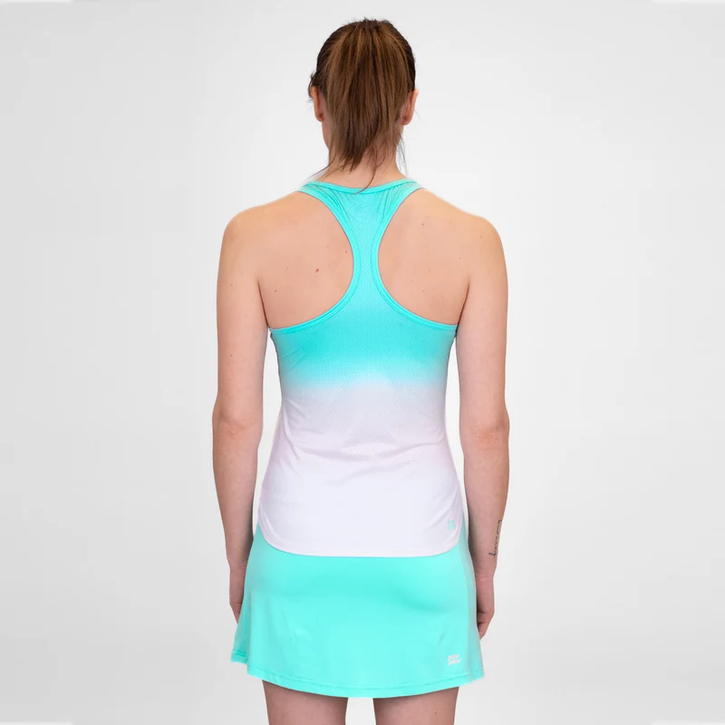 Crew Gradiant Tank-Top Damen-Türkis,Weiß