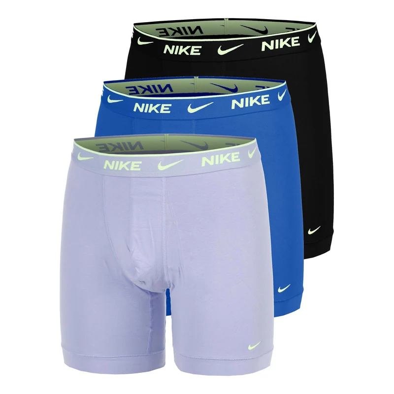 Essential Cotton Stretch Boxer Short 3er Pack Herren - lila, blau