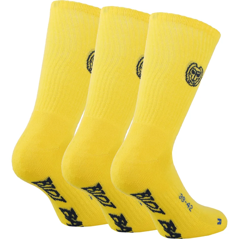 Matayo Crew Tech Sportsocken 3er Pack Herren-Gelb,Schwarz