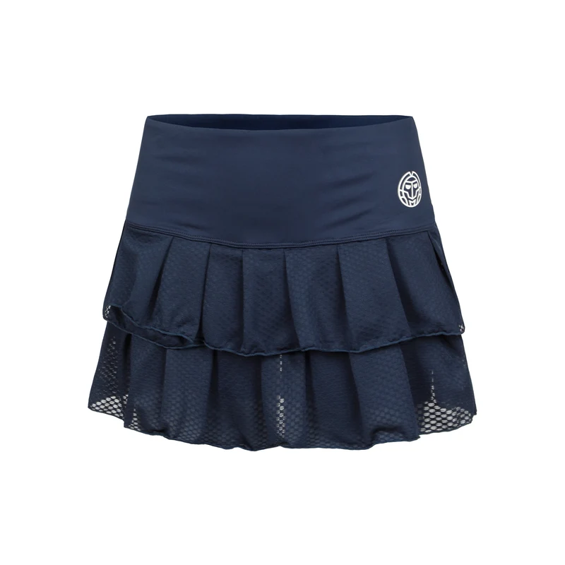 Crew Pleated Rock Damen-Dunkelblau