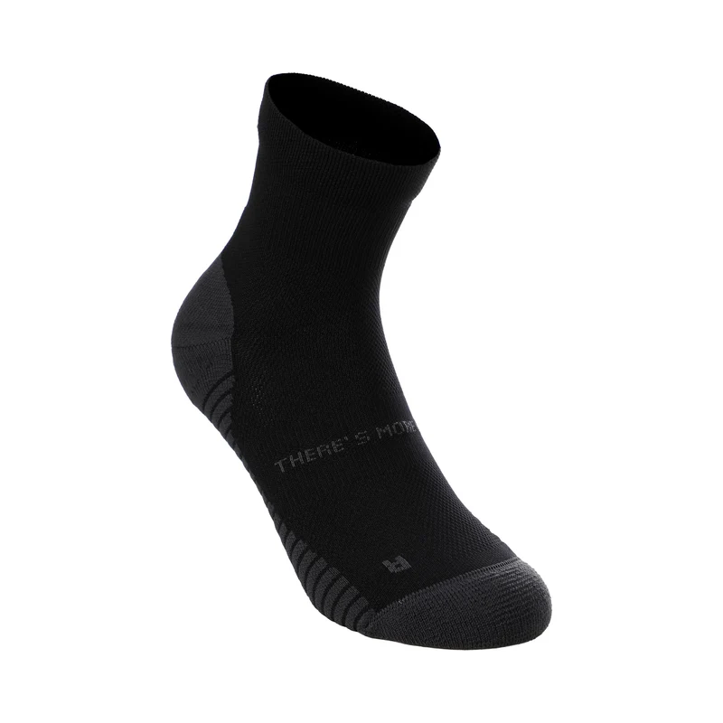 Performance Run Quarter Laufsocken Unisex - schwarz