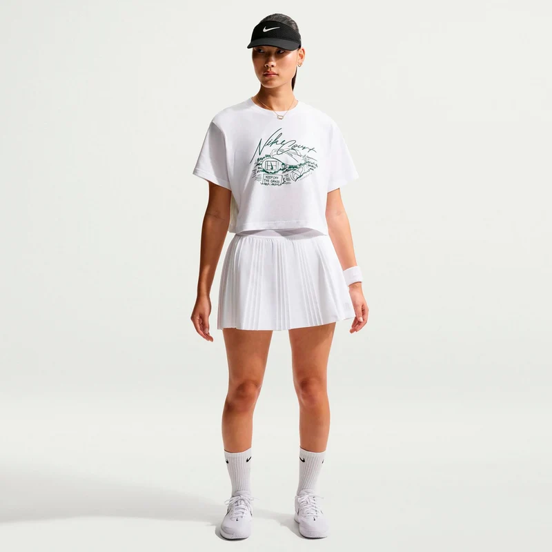 Slam Crop T-Shirt Damen - weiß