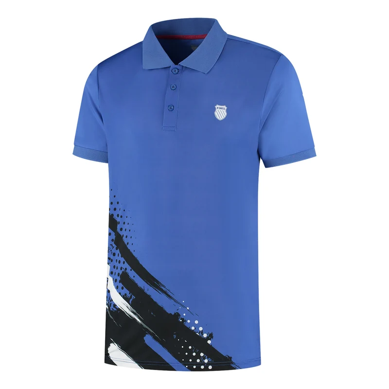 Hypercourt Print Stripe Polo Herren - blau, dunkelblau