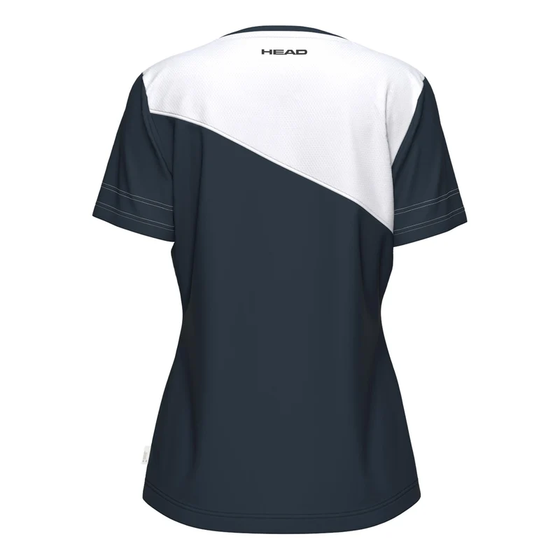 Tie-Break T-Shirt Damen - dunkelblau, weiß