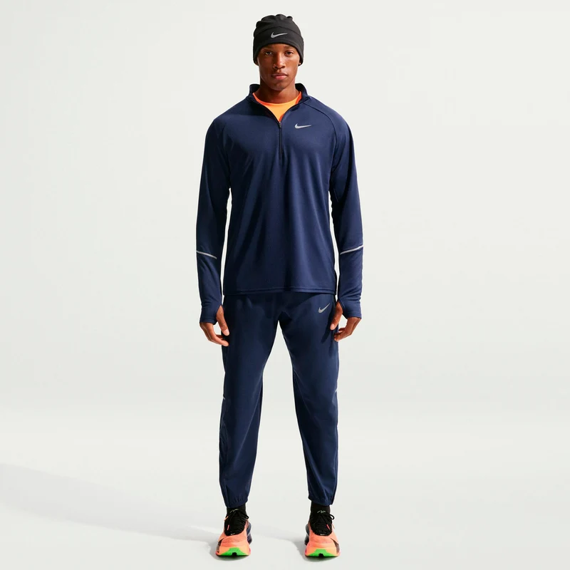 Miler Laufshirt Herren - dunkelblau, silber