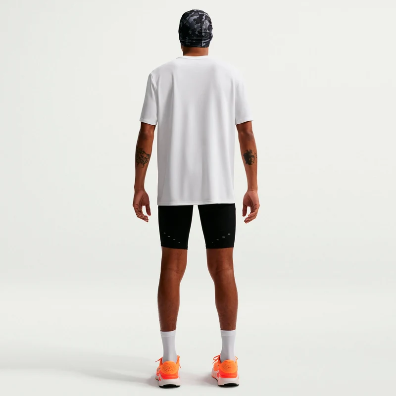 Miler Laufshirt Herren - weiß, silber